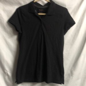 Girls large Black Arizona jean polo short sleeve like new